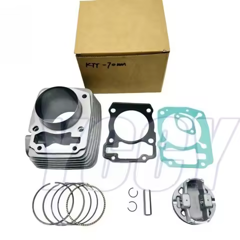 Motorcycle 70MM Bore Aluminum Piston Cylinder Kit for Honda GL150 XR150 CBF150 CARGO 150 TITAN 150cc