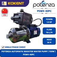 POTENZA AUTOMATIC BOOSTER WATER PUMP  (11/4"X1")(C:2UF-500VC) (750W,1.0HP,240V,1PH,50HZ) (36M/H -116