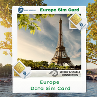 【EU45Daily】Europe 45 Countries Travel Data Sim Card 【1GB-3GB Daily】GoGo Roaming Travel Sim Card l Fr