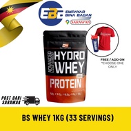 HYDRO WHEY BS NUTRITION 1KG WITH FREEGIFT