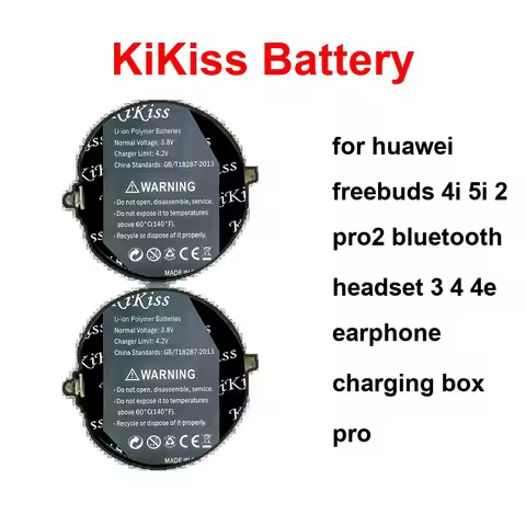 Battery For Huawei Freebuds 4I 5I 2 PRO2 Bluetooth Headset 3 4 4E Earphone Charging Box Pro 2PCS HB1