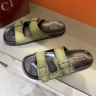 GUCCI 古馳 經典Logo 男款 時尚涼拖鞋 款式0210