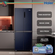 Haier HRF-IM480MM(BL) Multi Door Series Refrigerator Twin Inverter 406 Litre Capacity HRFIM480MMBL P