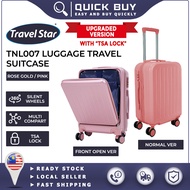 QB x Travel Star / TNL007 Elegant Macaron Pastel Luggage Set Suitcase Set Bagasi (20 inch)