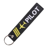 moon3 Flights Crews Keychain Flights Luggages Embroidered Airplanes Aviations Keychain Remove Before