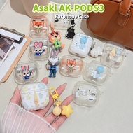 【Trend Front】For Asaki AK-PODS3 Case Couple Cartoon Soft Silicone Earphone Case Casing Cover