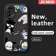 เคส JIUMOO สำหรับ OPPO Reno 5 Pro 5K 5G Reno 4 Reno 2 Reno 2F Reno 2Z Fino Lite เคสลายการ์ตูน Kuromi Cinnamoroll น่ารักแฟชั่นใหม่เคสหนังเคสมือถือกันกระแทกซิลิโคนนิ่มเคสป้องกันกล้องปิดเลนส์เต็ม