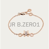 New B.zero1 Soft Bracelet in 18 Kt White Gold with Pave Diamonds
