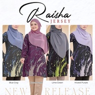 Muslimah Raisha Jersey T-shirt | Humaira Design | Long Muslimah Jersey