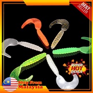 TACKLE GARAGE Soft Plastic SP Lure Curly Tail Bulan Haruan Siakap Killer Ultralight 3.5cm 5.5cm 7cm 