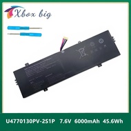 U4770130PV-2S1P Laptop Battery For Teclast F7 PLUS 3 U4770130PV-2S1P 7.6V 6000MAH 45.6WH 10PIN 8Line