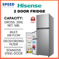 [SABAH ONLY] HISENSE 2 DOOR FRIDGE 200L/ 168L RT208N4ASN PETI SEJUK HISENSE 冰箱 PETI AIS