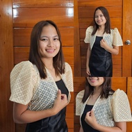 Elegant Modern Filipiniana Bolero full lace beige