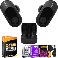 Sony INZONE Buds Truly Wireless Noise Cancelling Gaming Earbuds (Black) WFG700N/B Bundle with 2 YR CPS Enhanced Protection Pack and Audio Essentials Software