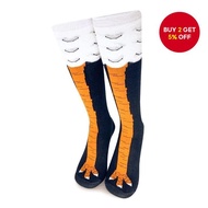 Hype 3/4 DryFit/Gym/Cycling Socks with Crow's Feet Pattern