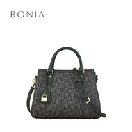 Bonia Monogram Medium Satchel Bag