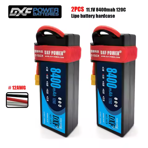 2PCS DXF Lipo Battery 2S 3S 7.4V 11.1V 10000mAh 8400mAh 7000mAh 6200mAh 6500mAh 100C 200C 60C 120C 2