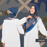 AMREENA Hijab Jilbab Jumbo Syari 130x130 Nailah Motif Printing Segi