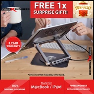 ADAM Elements Hub Stand Pro USB-C 6-in-1 Laptop / iP@d 360 Rotating Stand Hub