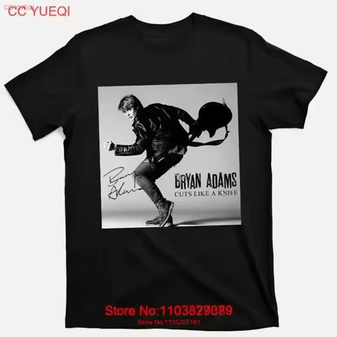 New Popular Bryan Adams Cuts Like a Knife Cotton Black T Shirt vintage Washed Comfortable Stylish Sl