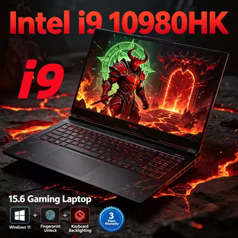 15.6 Inch 1080P Ultraportable Laptop Intel Core i9-10980 32GB RAM 2TB SSD Windows 11 Slim Notebook F