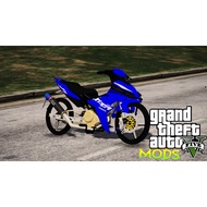 GTA V Mod Yamaha Y16 Blue (AddOn/FiveM Ready/PC ONLY)