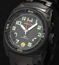 MTM Special OPS Black Falcon 獵鷹特種部隊軍錶 (絕版, Model no. NVL05026914, NASA Carbon fiber 錶盤, LED 燈 x 3, 1