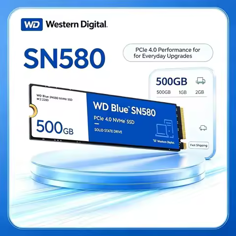 Western Digital WD Blue SN580 Stable Read Performance NVMe Solid State Drive PCIe Gen3 X4 M.2 2280 5