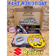 REGINA SUZUKI Raider150 Sprocket Chain Kit Set 428 Rantai Spoket Italy ORIGINAL Accessories Motor Ra