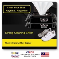 【Wipes 80pcs】Tisu Cuci Kasut Shoe Cleaning Wet Tissue Quick Wipes Sneakers Care Shoes cleaning Solution