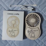 Canvas & miffy 手提電風扇