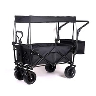 [ Available ] Pets Baby Toddler Cat Dog Wagon Stroller with Roof with Brakes Safety Travel Wagon Trolley