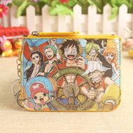 (Many Designs) Zipper Coin Purse Wallet / Cartoon Credit Card Name Card Pouch &amp; Ezlink ID Travel Card Holder with Keychain Key Ring (No Lanyard) #One Piece