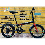 Folding Bike / Basikal Lipat Velcro Exotic / Folding Bike / Shimano 7speed Discbrake / BASIKAL LIPAT SHIMANO GEARSET