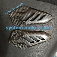 Original zx25r carbon kevlar step cover carbon zx25r footstep cover