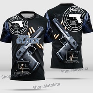 Glock T-Shirt for Men Printed Team Glock Jersey New Design Sublimation Sportwears