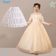 PANSIE Children's Tutu Skirt - Adjustable Hoop Crinoline, White Lace