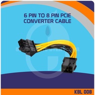 6 Pin Female to 8Pin PCIe Male for GPU VGA Card Converter Cable
