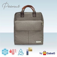 GabaG Breast Milk Bag - Backpack Cooler Bag 2 in 1 PEANUT (Laptop Fit)