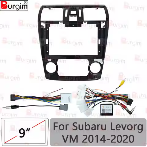 Burgim Car Android Radio Frame For Subaru Levorg VM 2014-2020 9 inch 2DIN Fascia Carplay Stereo Pane