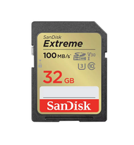 32 GB SD CARD (เอสดีการ์ด) SANDISK EXTREME SD UHS-I CARD (SDSDXVT-032G-GNCIN)