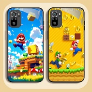 NC-88 Super Mario Game Glass Case For Xiaomi Redmi Note 10 10S 10T 11 SE 11S Poco M3 M4 M5S Pro