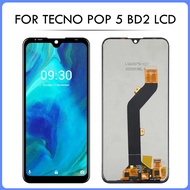 จอ LCD แบบดั้งเดิม XD 6.1 "สำหรับ Tecno POP 5 BD2ชิ้นส่วนจอสัมผัสแอลซีดีของเครื่องแปลงดิจิทัล POP5 B