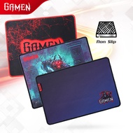 GAMEN GP-L Mousepad Gaming Anti Slip Rubber Base Soft Surface 28 x 35 cm Black-Garansi