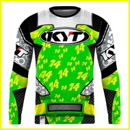 ♞,♘ARBOLINO  KYT Series  Premium Dri-Fit 3D printed long-sleeved motorcycle jersey   Size XXS-6XL