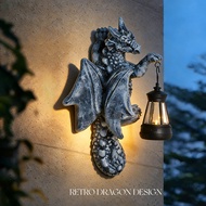 Outdoor Garden Solar Decoration Ornaments Outdoor Courtyard Wall Balcony Decoration Gardening Wall H