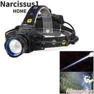 NARCISSUS LED Headlamp, White Light 30W Powerful Flashlight, Waterproof Powerful Flashlight Recharge