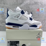 NIKE Air Jordan 4 白色 藍色 運動鞋 波鞋 板鞋 休閒鞋 跑步鞋 拖鞋