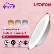 YETPlus LEDEON Y913 12W 18W 24W 4“ 6” LED Round SIRIM Ceiling Recessed Downlight Lampu Siling 内嵌暗装吸顶