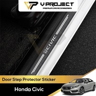 Honda Civic FC 10th Door Step Sticker Protector 2016-2021 Civic 10th FC FK TBA TEA V Project Car Acc